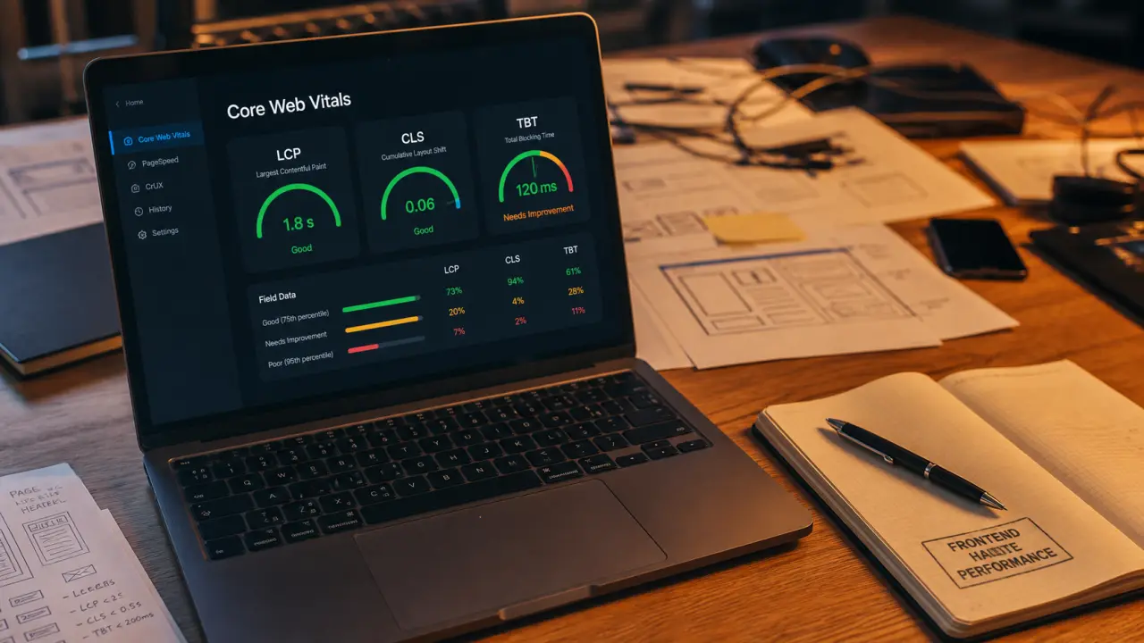 Frontend haute performance : jauges Core Web Vitals pour CSR, SSR, SSG