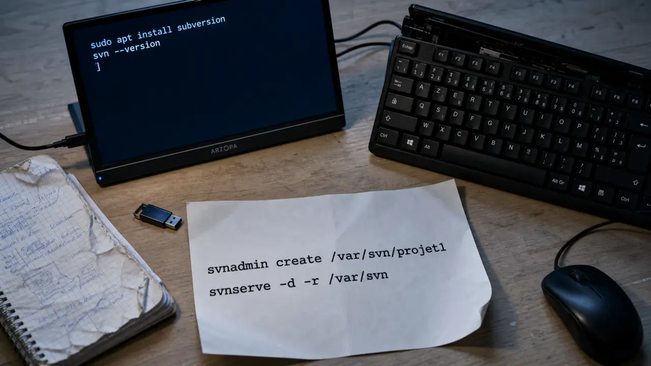 install svn ubuntu : sudo apt install subversion et svn --version