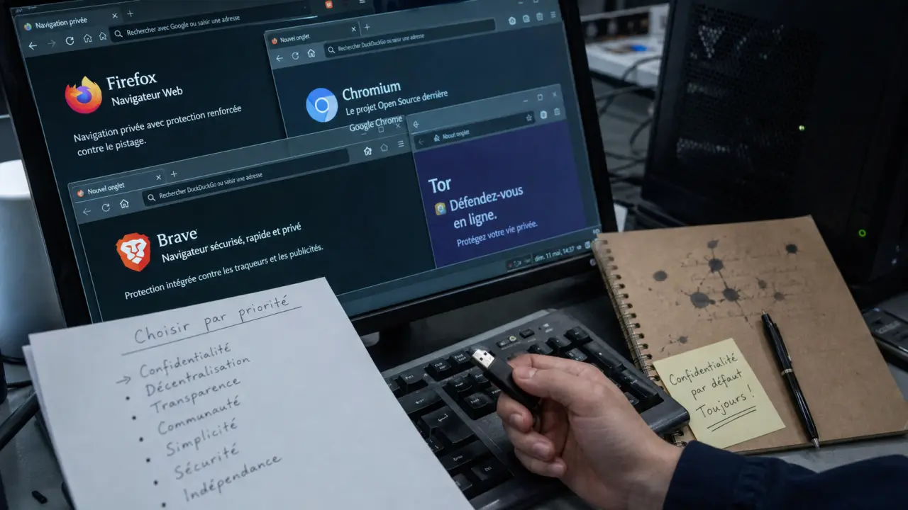 Navigateur linux : comparatif Firefox, Chromium, Brave et Tor Browser
