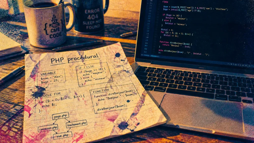 PHP bases procedural : variables, fonctions et erreurs à éviter