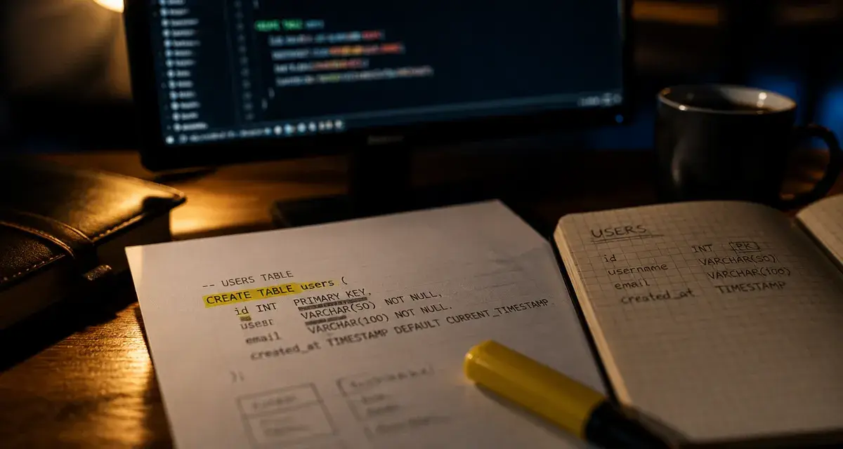 create table en sql : syntaxe, contraintes et bonnes pratiques