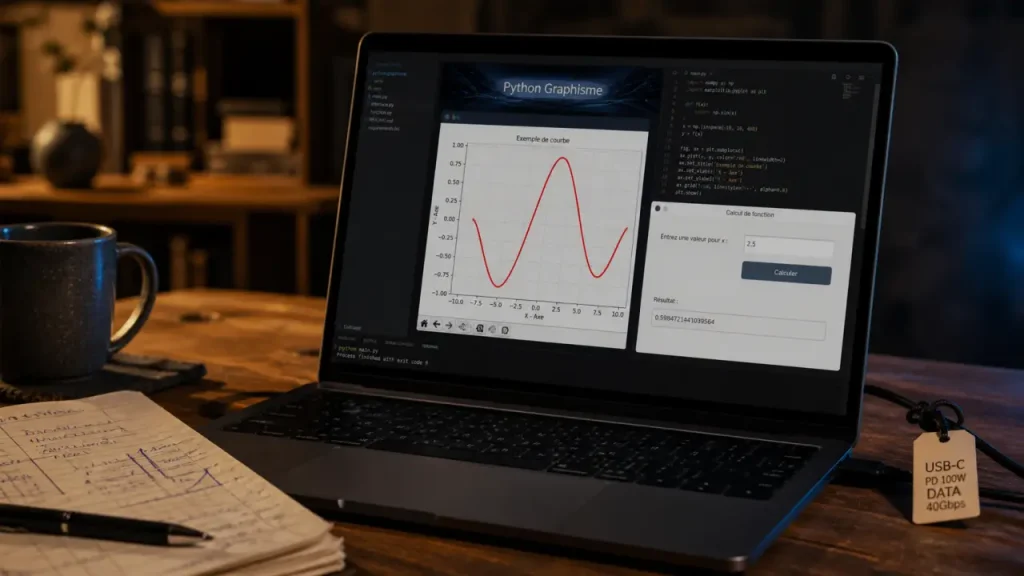 Graphisme Python : matplotlib pour les courbes, Tkinter pour les fenêtres, Qt pour aller plus loin