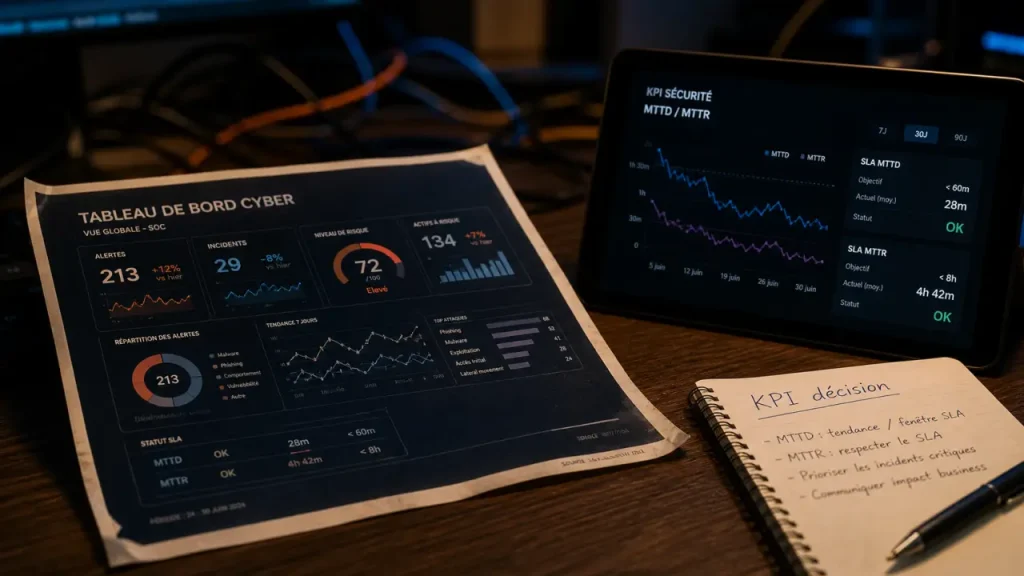 Quels KPI de sécurité informatique suivre pour piloter risques, SLA et budget ?