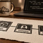 Programmation orientée objet python : schéma POO Classe Instance Méthode