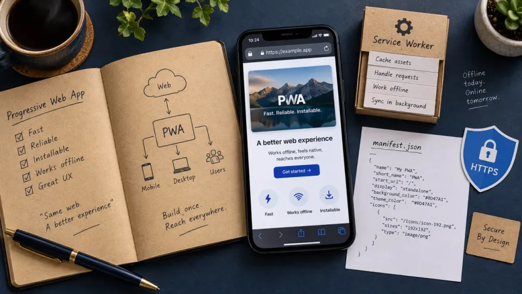 Progressive web app : une expérience installable, rapide et accessible sur le web