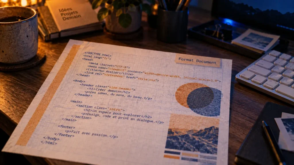 Code HTML illisible : formatage pour le nettoyer, Emmet pour le générer