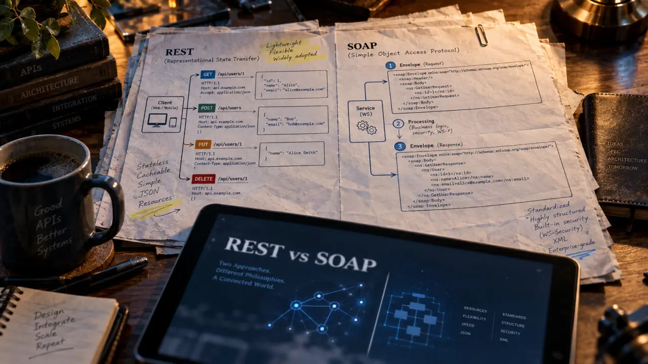 REST vs SOAP : API légères ou XML strict