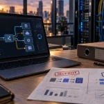 Software middleware : schéma d’intégration entre client et services, flux synchrones/asynchrones