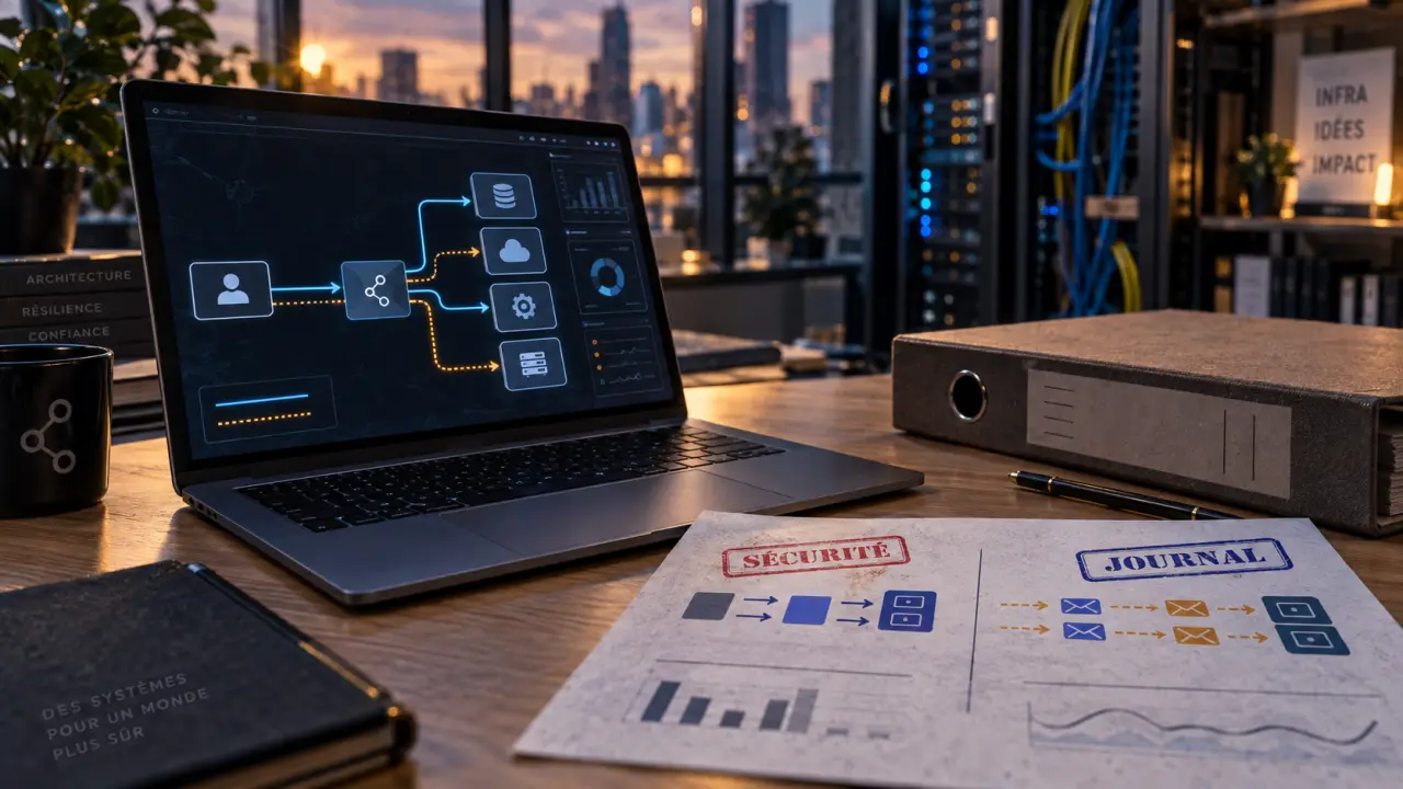 Software middleware : schéma d’intégration entre client et services, flux synchrones/asynchrones