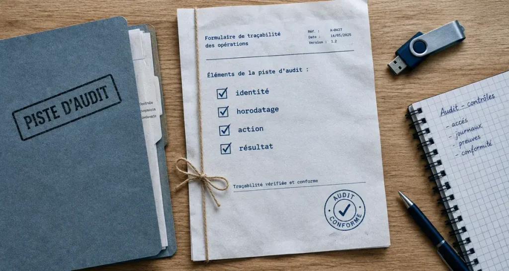 L’audit trail rend chaque action vérifiable, de la modification à la preuve