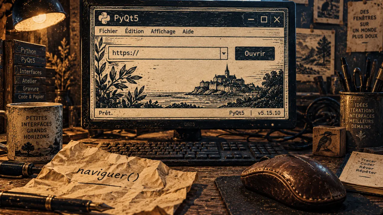 Creer u n navigateur web en python PyQt5, fenêtre web