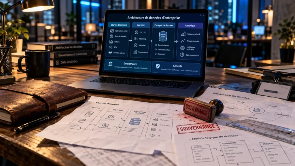 Data architect gouvernance et schéma d’architecture de données en entreprise