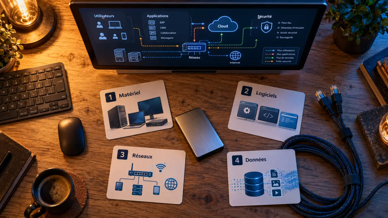 IT informatique : serveurs, réseaux et données