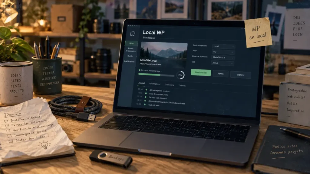 Local WP crée un WordPress local pour tester sans toucher à votre site en ligne